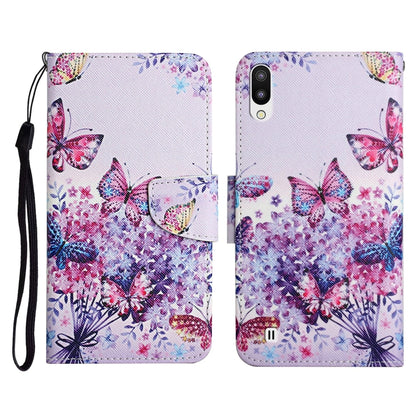 Painted Pattern Horizontal Flip Leather Case with Holder & Card Slot & Wallet, For Samsung Galaxy A01, For Samsung Galaxy A02