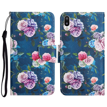 Painted Pattern Horizontal Flip Leather Case with Holder & Card Slot & Wallet, For Samsung Galaxy A01, For Samsung Galaxy A02