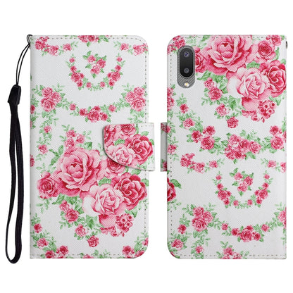 Painted Pattern Horizontal Flip Leather Case with Holder & Card Slot & Wallet, For Samsung Galaxy A01, For Samsung Galaxy A02