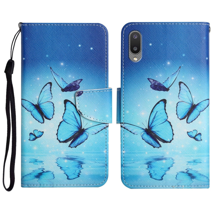 Painted Pattern Horizontal Flip Leather Case with Holder & Card Slot & Wallet, For Samsung Galaxy A01, For Samsung Galaxy A02