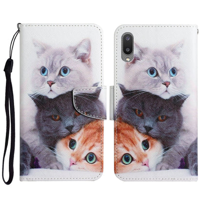 Painted Pattern Horizontal Flip Leather Case with Holder & Card Slot & Wallet, For Samsung Galaxy A01, For Samsung Galaxy A02