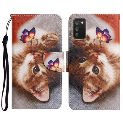 Painted Pattern Horizontal Flip Leather Case with Holder & Card Slot & Wallet, For Samsung Galaxy A02s US Edition, For Samsung Galaxy A02s EU Edition