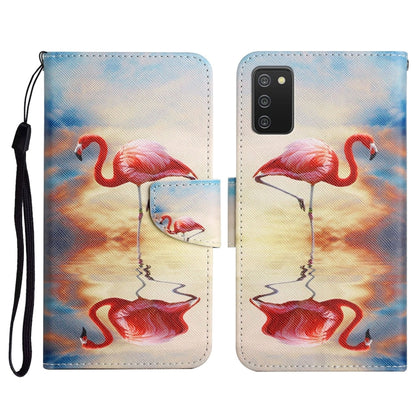 Painted Pattern Horizontal Flip Leather Case with Holder & Card Slot & Wallet, For Samsung Galaxy A02s US Edition, For Samsung Galaxy A02s EU Edition