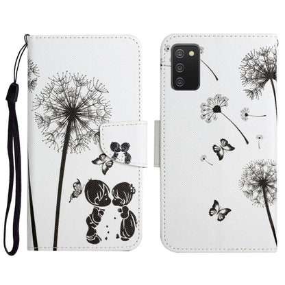 Painted Pattern Horizontal Flip Leather Case with Holder & Card Slot & Wallet, For Samsung Galaxy A02s US Edition, For Samsung Galaxy A02s EU Edition
