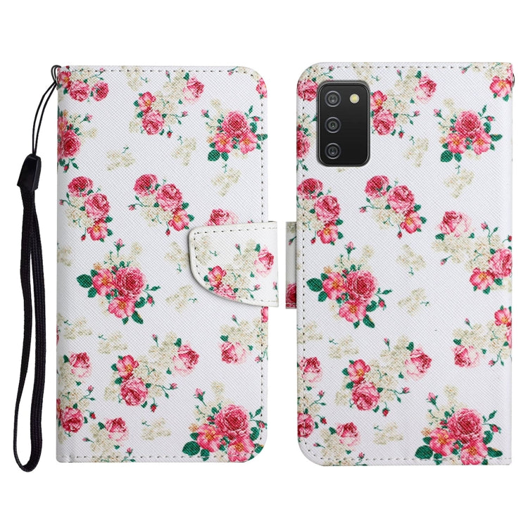 Painted Pattern Horizontal Flip Leather Case with Holder & Card Slot & Wallet, For Samsung Galaxy A02s US Edition, For Samsung Galaxy A02s EU Edition