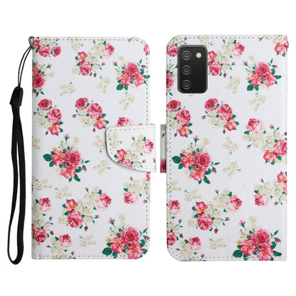 Painted Pattern Horizontal Flip Leather Case with Holder & Card Slot & Wallet, For Samsung Galaxy A02s US Edition, For Samsung Galaxy A02s EU Edition