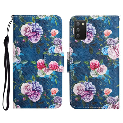 Painted Pattern Horizontal Flip Leather Case with Holder & Card Slot & Wallet, For Samsung Galaxy A02s US Edition, For Samsung Galaxy A02s EU Edition
