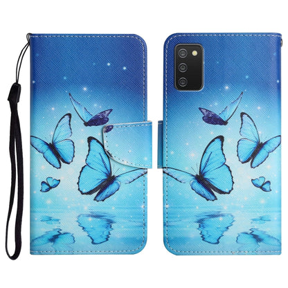 Painted Pattern Horizontal Flip Leather Case with Holder & Card Slot & Wallet, For Samsung Galaxy A02s US Edition, For Samsung Galaxy A02s EU Edition