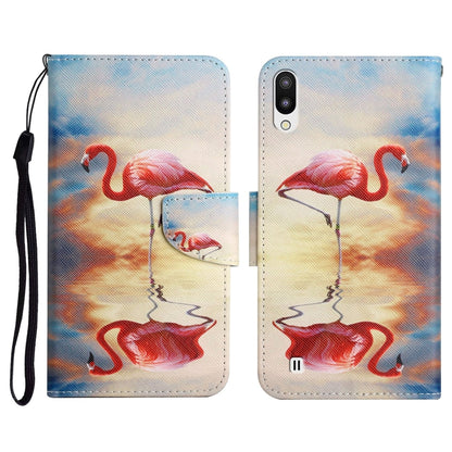 Painted Pattern Horizontal Flip Leather Case with Holder & Card Slot & Wallet, For Samsung Galaxy A03s 164mm, For Samsung Galaxy A10 / M10