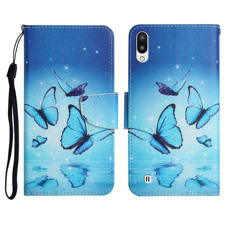 Painted Pattern Horizontal Flip Leather Case with Holder & Card Slot & Wallet, For Samsung Galaxy A03s 164mm, For Samsung Galaxy A10 / M10