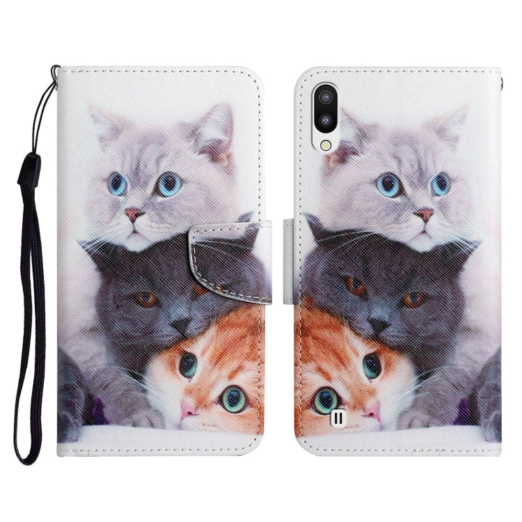 Painted Pattern Horizontal Flip Leather Case with Holder & Card Slot & Wallet, For Samsung Galaxy A03s 164mm, For Samsung Galaxy A10 / M10