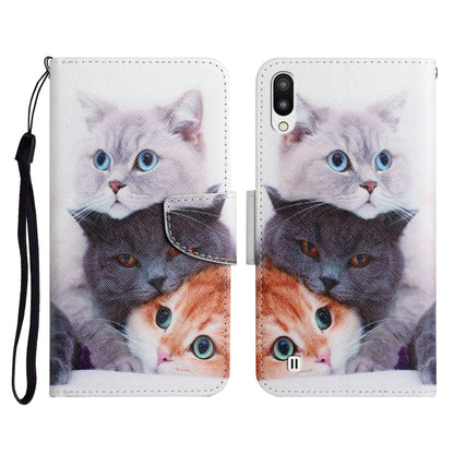 Painted Pattern Horizontal Flip Leather Case with Holder & Card Slot & Wallet, For Samsung Galaxy A03s 164mm, For Samsung Galaxy A10 / M10