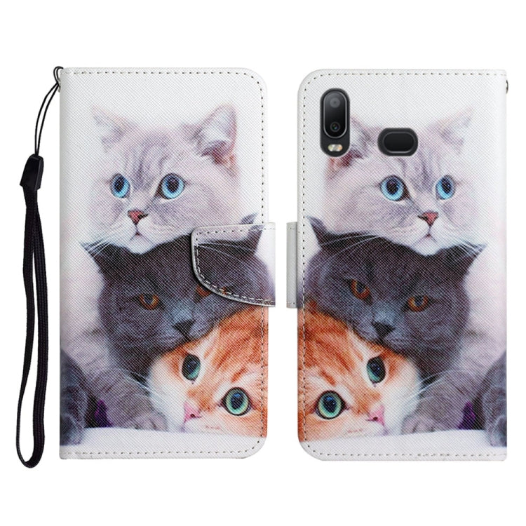 Painted Pattern Horizontal Flip Leather Case with Holder & Card Slot & Wallet, For Samsung Galaxy A10s, For Samsung Galaxy A11