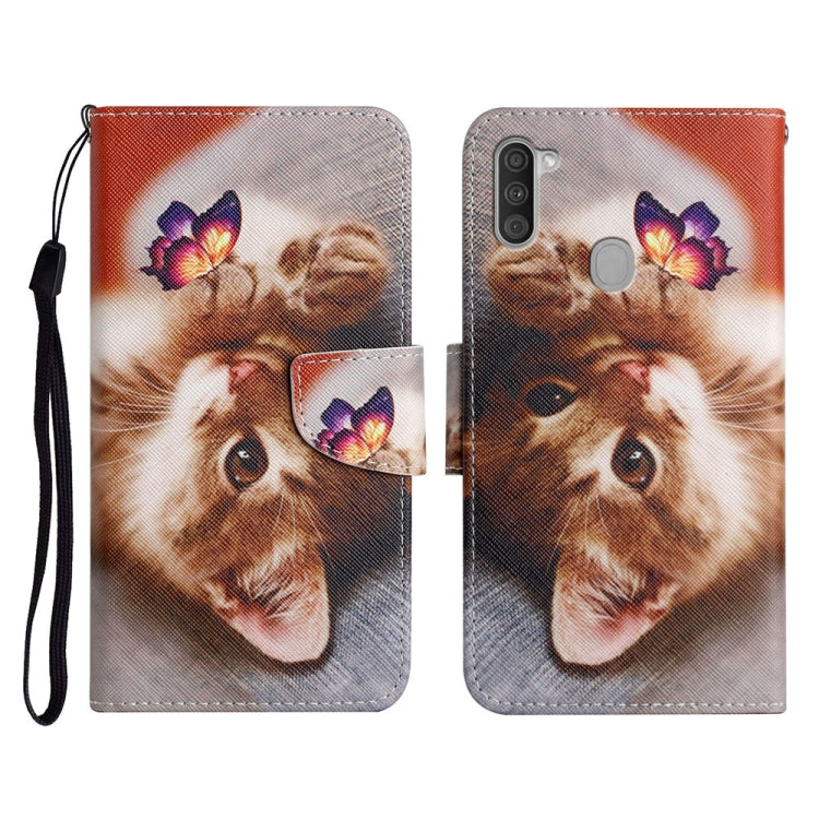 Painted Pattern Horizontal Flip Leather Case with Holder & Card Slot & Wallet, For Samsung Galaxy A10s, For Samsung Galaxy A11