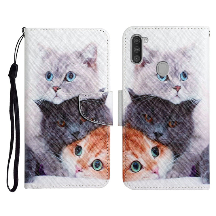 Painted Pattern Horizontal Flip Leather Case with Holder & Card Slot & Wallet, For Samsung Galaxy A10s, For Samsung Galaxy A11