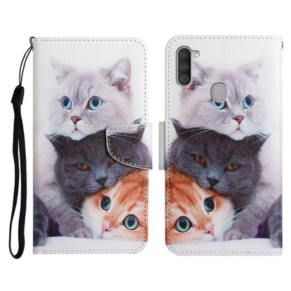 Painted Pattern Horizontal Flip Leather Case with Holder & Card Slot & Wallet, For Samsung Galaxy A10s, For Samsung Galaxy A11