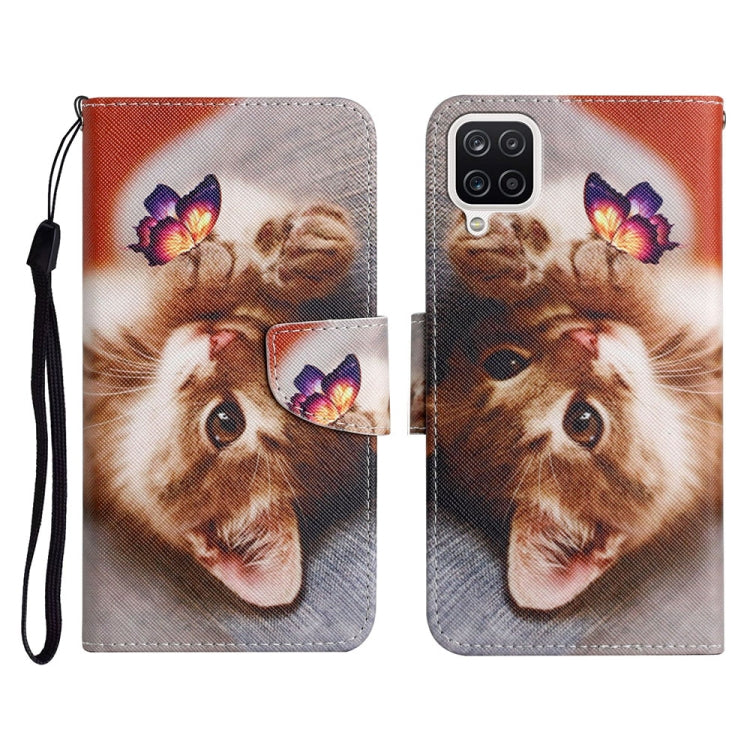 Painted Pattern Horizontal Flip Leather Case with Holder & Card Slot & Wallet, For Samsung Galaxy A12, For Samsung Galaxy A20 / A30