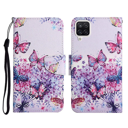 Painted Pattern Horizontal Flip Leather Case with Holder & Card Slot & Wallet, For Samsung Galaxy A12, For Samsung Galaxy A20 / A30