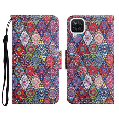 Painted Pattern Horizontal Flip Leather Case with Holder & Card Slot & Wallet, For Samsung Galaxy A12, For Samsung Galaxy A20 / A30
