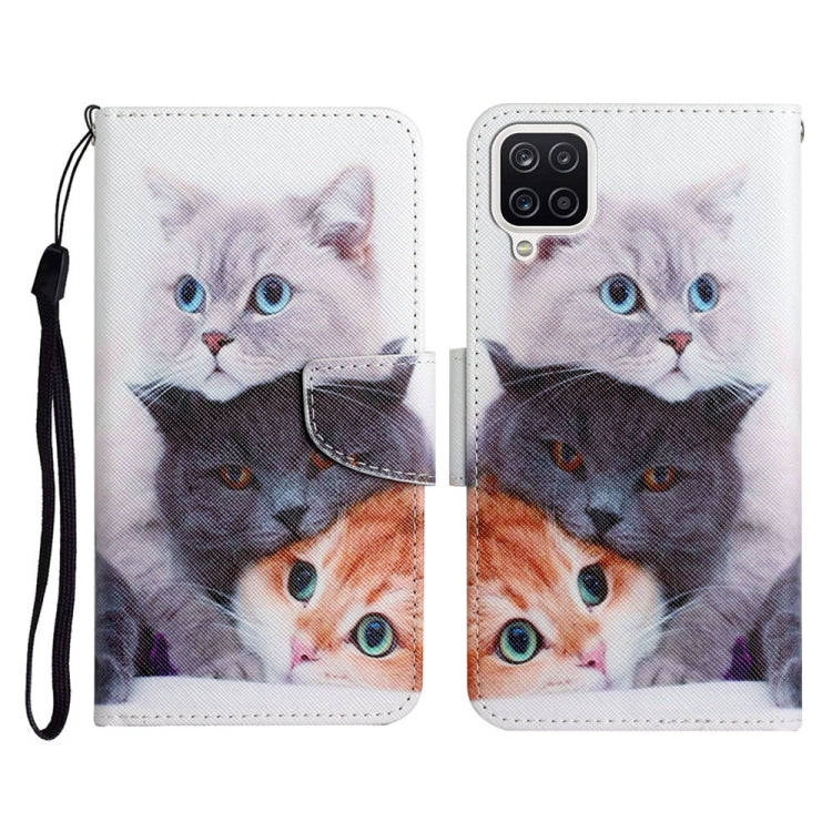 Painted Pattern Horizontal Flip Leather Case with Holder & Card Slot & Wallet, For Samsung Galaxy A12, For Samsung Galaxy A20 / A30