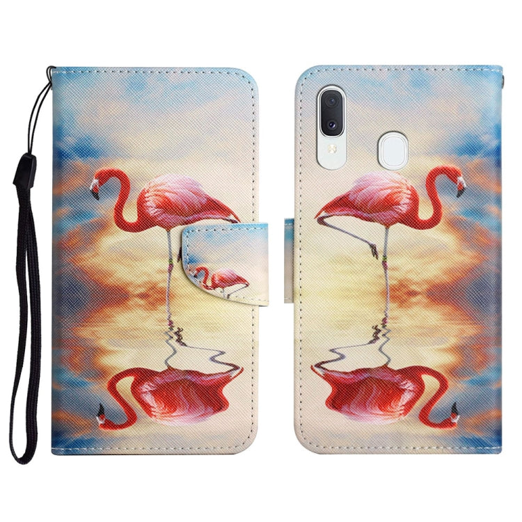 Painted Pattern Horizontal Flip Leather Case with Holder & Card Slot & Wallet, For Samsung Galaxy A12, For Samsung Galaxy A20 / A30