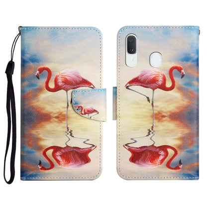 Painted Pattern Horizontal Flip Leather Case with Holder & Card Slot & Wallet, For Samsung Galaxy A12, For Samsung Galaxy A20 / A30