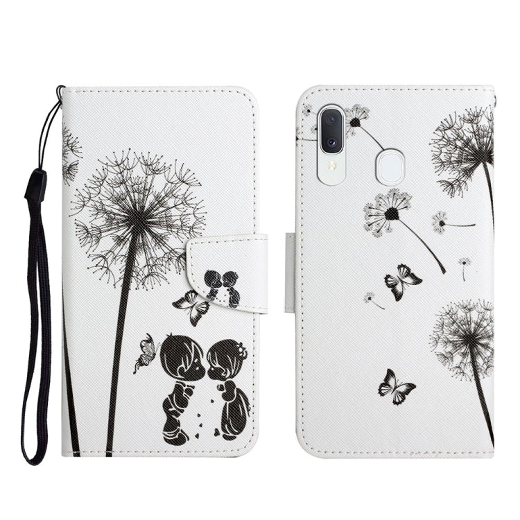 Painted Pattern Horizontal Flip Leather Case with Holder & Card Slot & Wallet, For Samsung Galaxy A12, For Samsung Galaxy A20 / A30