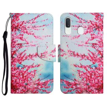 Painted Pattern Horizontal Flip Leather Case with Holder & Card Slot & Wallet, For Samsung Galaxy A12, For Samsung Galaxy A20 / A30