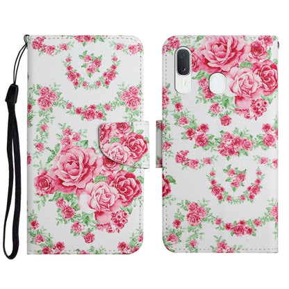 Painted Pattern Horizontal Flip Leather Case with Holder & Card Slot & Wallet, For Samsung Galaxy A20e, For Samsung Galaxy A20s