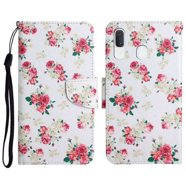 Painted Pattern Horizontal Flip Leather Case with Holder & Card Slot & Wallet, For Samsung Galaxy A20e, For Samsung Galaxy A20s