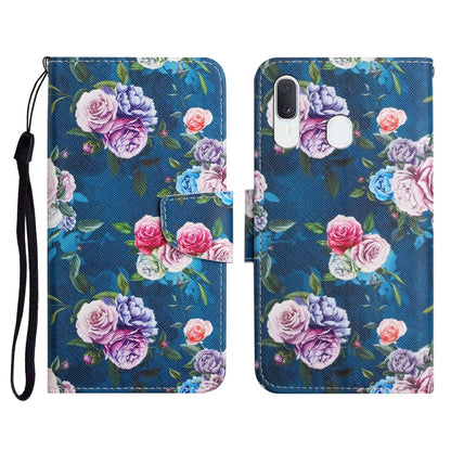 Painted Pattern Horizontal Flip Leather Case with Holder & Card Slot & Wallet, For Samsung Galaxy A20e, For Samsung Galaxy A20s