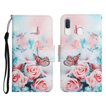 Painted Pattern Horizontal Flip Leather Case with Holder & Card Slot & Wallet, For Samsung Galaxy A20e, For Samsung Galaxy A20s