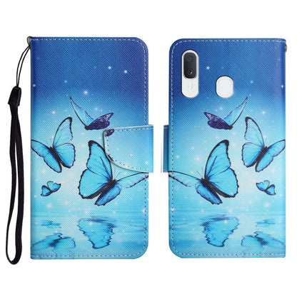 Painted Pattern Horizontal Flip Leather Case with Holder & Card Slot & Wallet, For Samsung Galaxy A20e, For Samsung Galaxy A20s