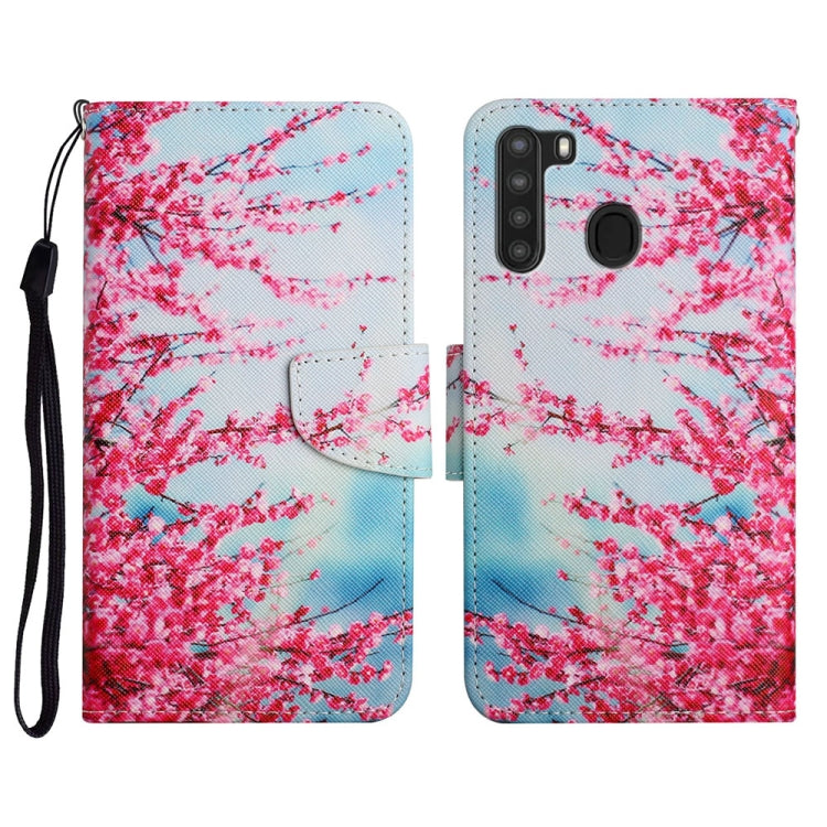 Painted Pattern Horizontal Flip Leather Case with Holder & Card Slot & Wallet, For Samsung Galaxy A21, For Samsung Galaxy A21s