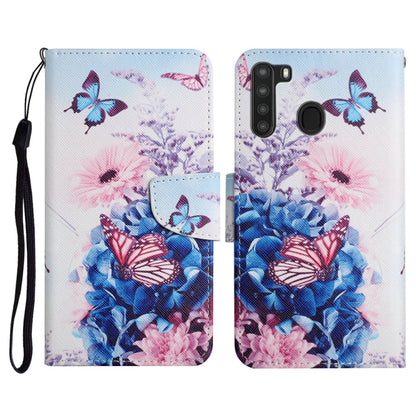 Painted Pattern Horizontal Flip Leather Case with Holder & Card Slot & Wallet, For Samsung Galaxy A21, For Samsung Galaxy A21s