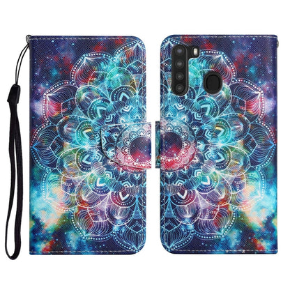 Painted Pattern Horizontal Flip Leather Case with Holder & Card Slot & Wallet, For Samsung Galaxy A21, For Samsung Galaxy A21s