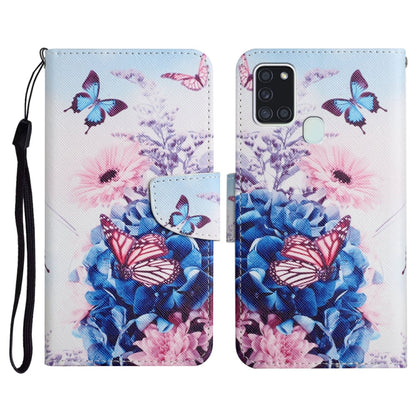 Painted Pattern Horizontal Flip Leather Case with Holder & Card Slot & Wallet, For Samsung Galaxy A21, For Samsung Galaxy A21s