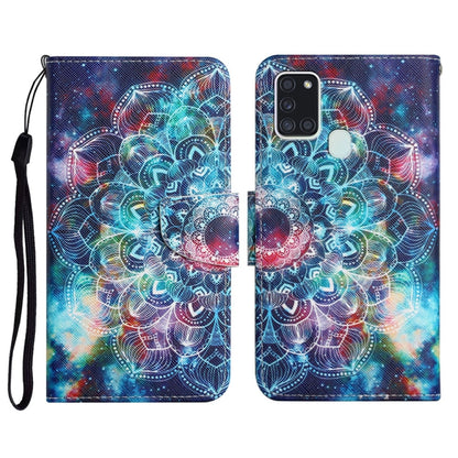 Painted Pattern Horizontal Flip Leather Case with Holder & Card Slot & Wallet, For Samsung Galaxy A21, For Samsung Galaxy A21s
