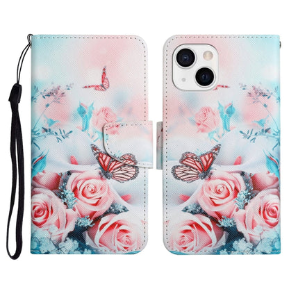Painted Pattern Horizontal Flip Leather Case with Holder & Card Slot & Wallet, For iPhone 13 Pro Max, For iPhone 13 Pro, For iPhone 13