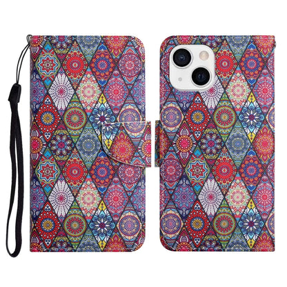 Painted Pattern Horizontal Flip Leather Case with Holder & Card Slot & Wallet, For iPhone 13 Pro Max, For iPhone 13 Pro, For iPhone 13