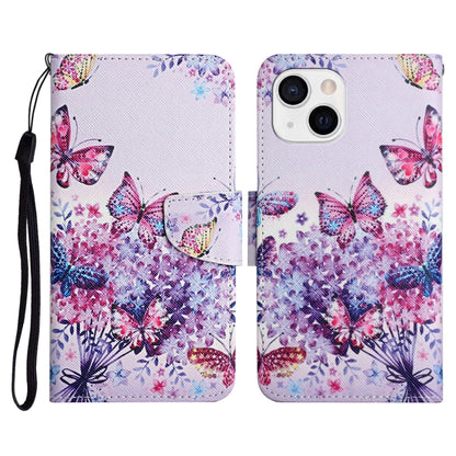 Painted Pattern Horizontal Flip Leather Case with Holder & Card Slot & Wallet, For iPhone 13 mini, For iPhone 12 Pro Max, For iPhone 12 / 12 Pro