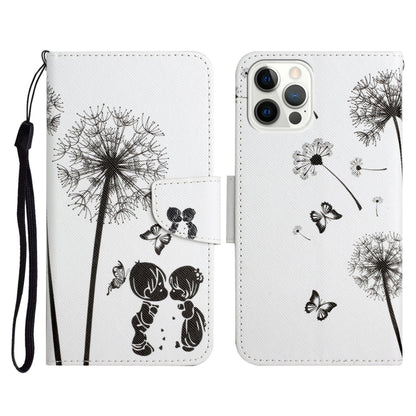 Painted Pattern Horizontal Flip Leather Case with Holder & Card Slot & Wallet, For iPhone 13 mini, For iPhone 12 Pro Max, For iPhone 12 / 12 Pro