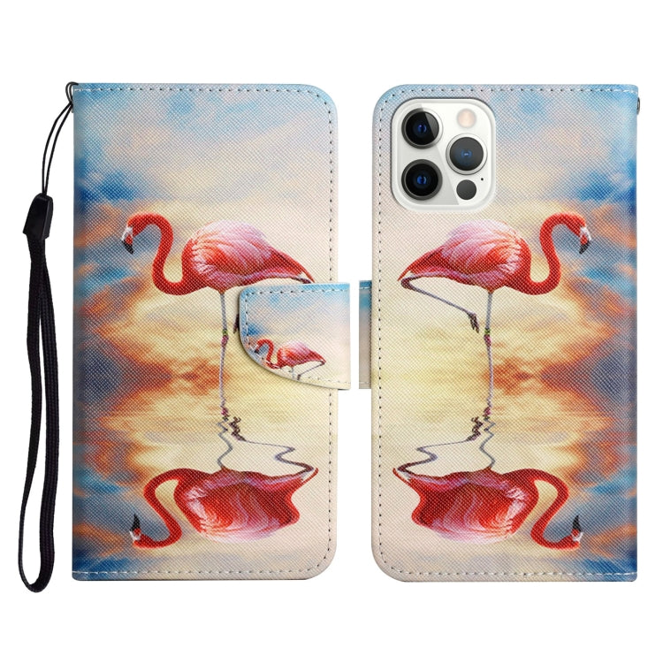 Painted Pattern Horizontal Flip Leather Case with Holder & Card Slot & Wallet, For iPhone 13 mini, For iPhone 12 Pro Max, For iPhone 12 / 12 Pro