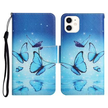 Painted Pattern Horizontal Flip Leather Case with Holder & Card Slot & Wallet, For iPhone 12 mini, For iPhone 11 Pro Max, For iPhone 11 Pro
