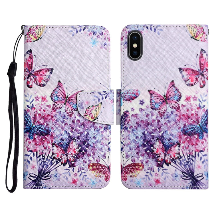 Painted Pattern Horizontal Flip Leather Case with Holder & Card Slot & Wallet, For iPhone 11, For iPhone XS Max, For iPhone XR