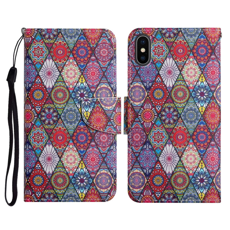 Painted Pattern Horizontal Flip Leather Case with Holder & Card Slot & Wallet, For iPhone 11, For iPhone XS Max, For iPhone XR