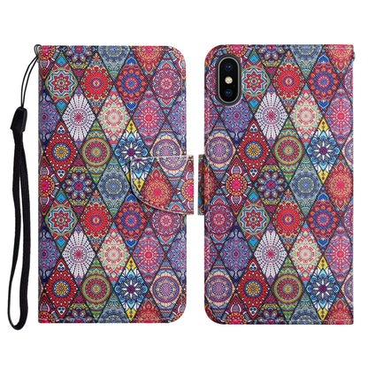 Painted Pattern Horizontal Flip Leather Case with Holder & Card Slot & Wallet, For iPhone 11, For iPhone XS Max, For iPhone XR