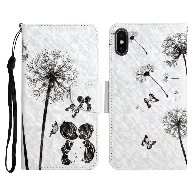 Painted Pattern Horizontal Flip Leather Case with Holder & Card Slot & Wallet, For iPhone 11, For iPhone XS Max, For iPhone XR