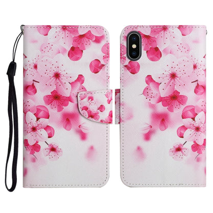 Painted Pattern Horizontal Flip Leather Case with Holder & Card Slot & Wallet, For iPhone X / XS, For iPhone SE 2022 / SE 2020 / 8 / 7, For iPhone 8 Plus & 7 Plus