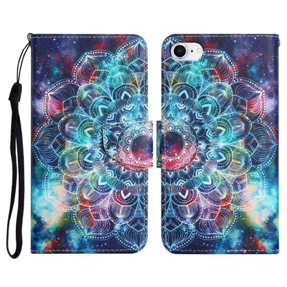 Painted Pattern Horizontal Flip Leather Case with Holder & Card Slot & Wallet, For iPhone X / XS, For iPhone SE 2022 / SE 2020 / 8 / 7, For iPhone 8 Plus & 7 Plus